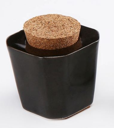 4 Types Nail Brush Cleanser Ceramic Jar