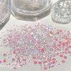 Iridescent Glitter Mix for Nail Art Ultra-Thin Sparkle Flakes Nail Decoration 2.3g