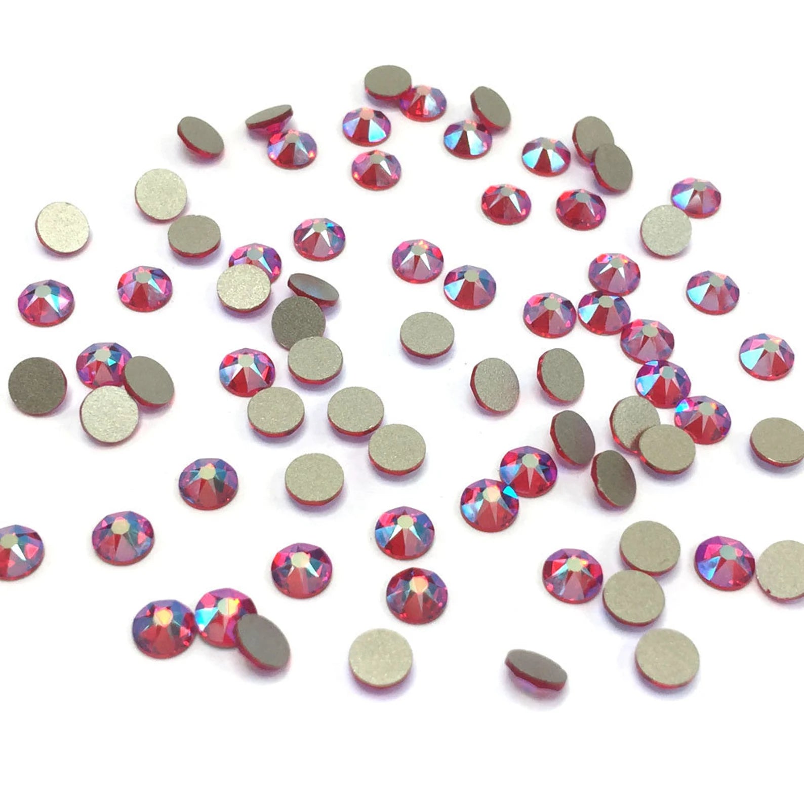 [Swarovski] Flat Back Crystal Light Siam Shimmer(227 Shimmer) (variated sizes)