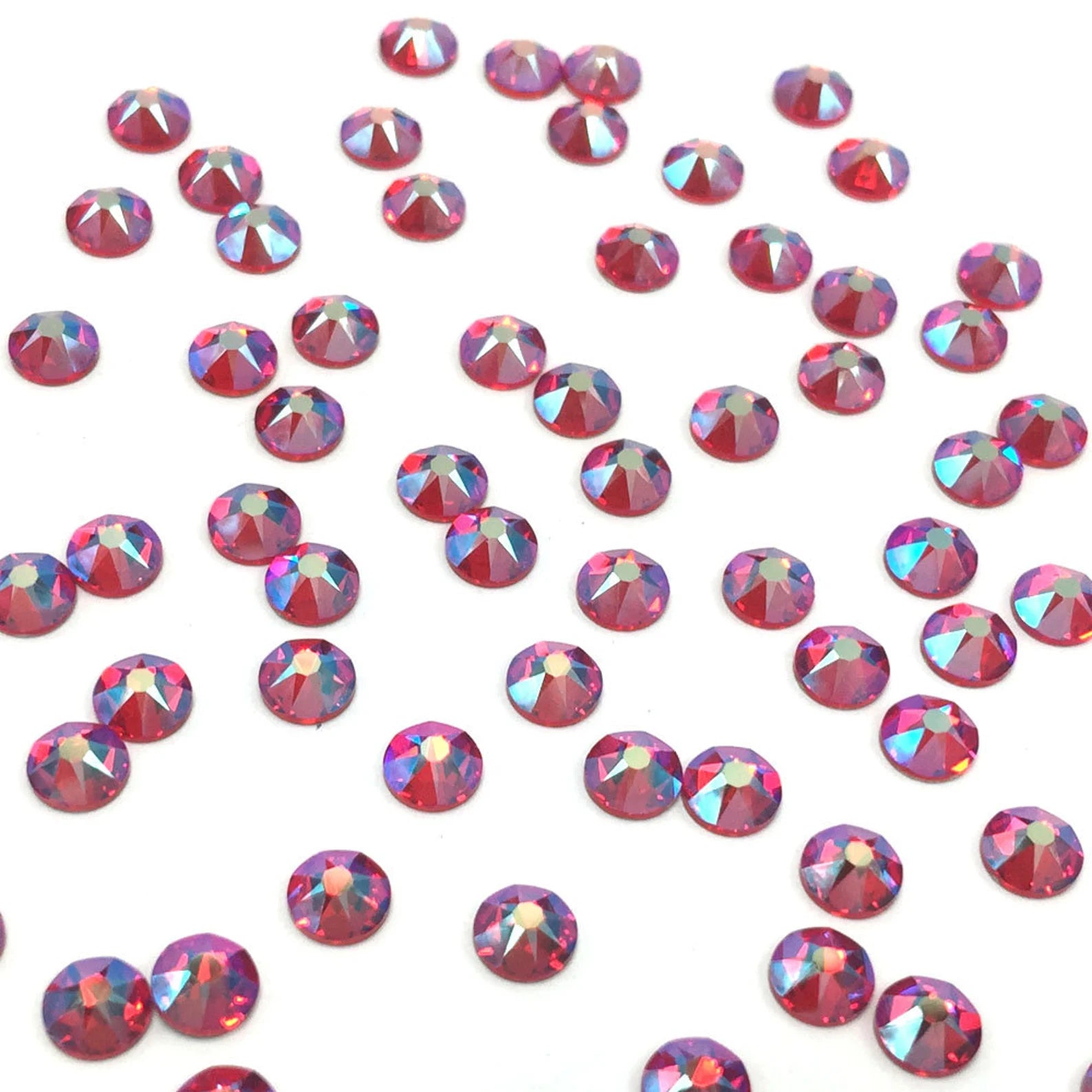 [Swarovski] Flat Back Crystal Light Siam Shimmer(227 Shimmer) (variated sizes)