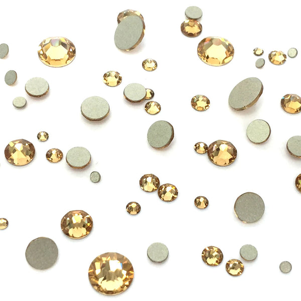 [Swarovski] Flat Back Crystal Light Topaz(226) (variated sizes)