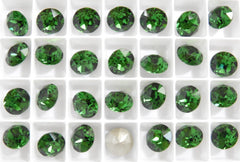 [Swarovski] 1088 Point Back Crystal Dark Moss Green(260) (variated sizes)