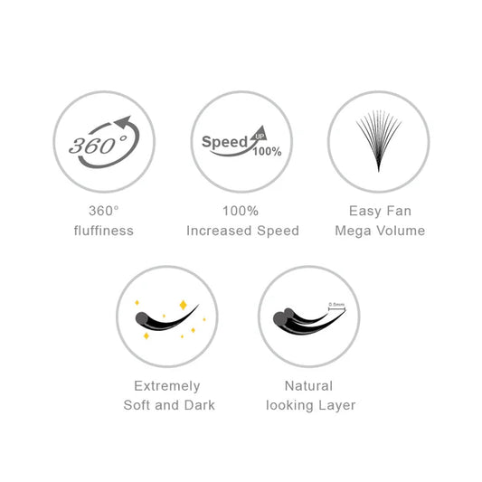 [Jovisa] 6D easy fan eyelashes