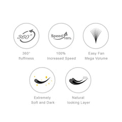 [Jovisa] 6D easy fan eyelashes