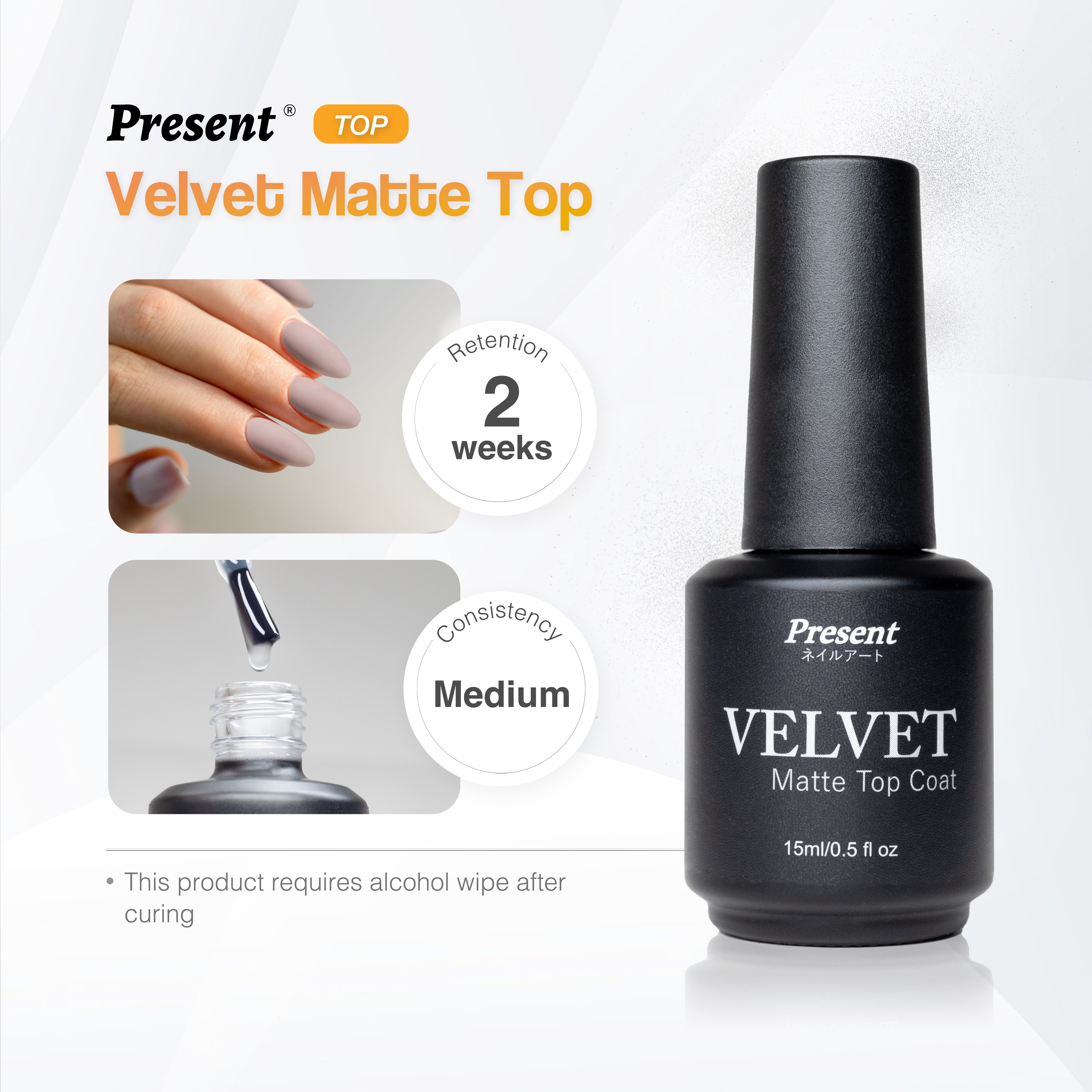 [Present] Velvet Matte Top Coat(15ml)