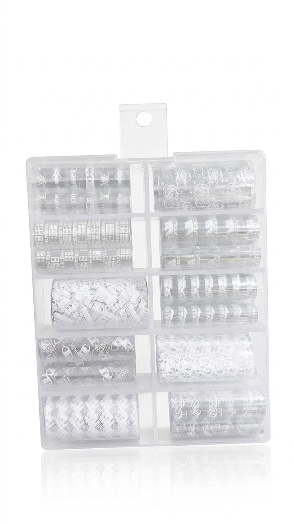 Foil Paper Nail Art Transfer Foil for Metallic, Holographic & Luxury Nail Designs