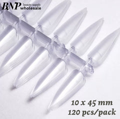 [generic] Nail tips for color display (10 x 45 mm)