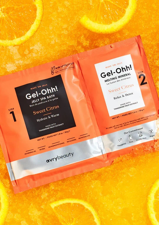 Gel-Ohh! Jelly Pedicure Spa Bath Pack | AvryBeauty