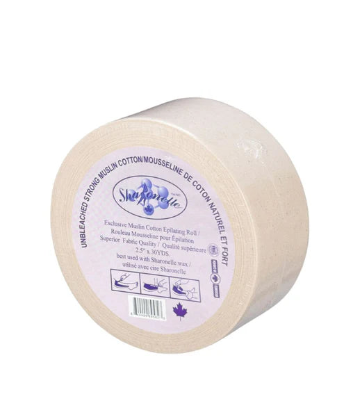 Unbleached Strong Muslin Cotton Epilating Roll (2.5" x 30 yds/ 3" x 100 yds )| Sharonelle