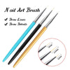 Liner Nail Art Brush Set (3pcs/6,8,10mm)