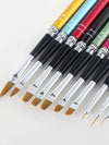 Nail Art Gel Brush Set (10pcs)