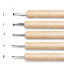 Nail Art Dotting Pen Wood (5pcs)