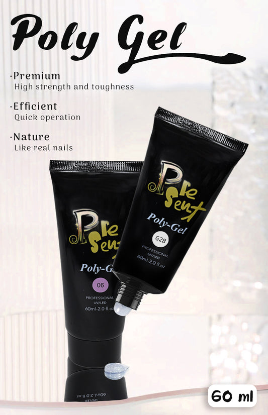 [Present] Polygel (Clear/Pink/White) (60g)