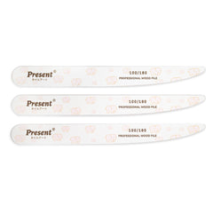Durable Extra Thin Double Sided Wooden Nail File - Present