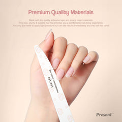 Durable Extra Thin Double Sided Wooden Nail File - Present