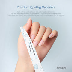 Durable Extra Thin Double Sided Wooden Nail File - Present