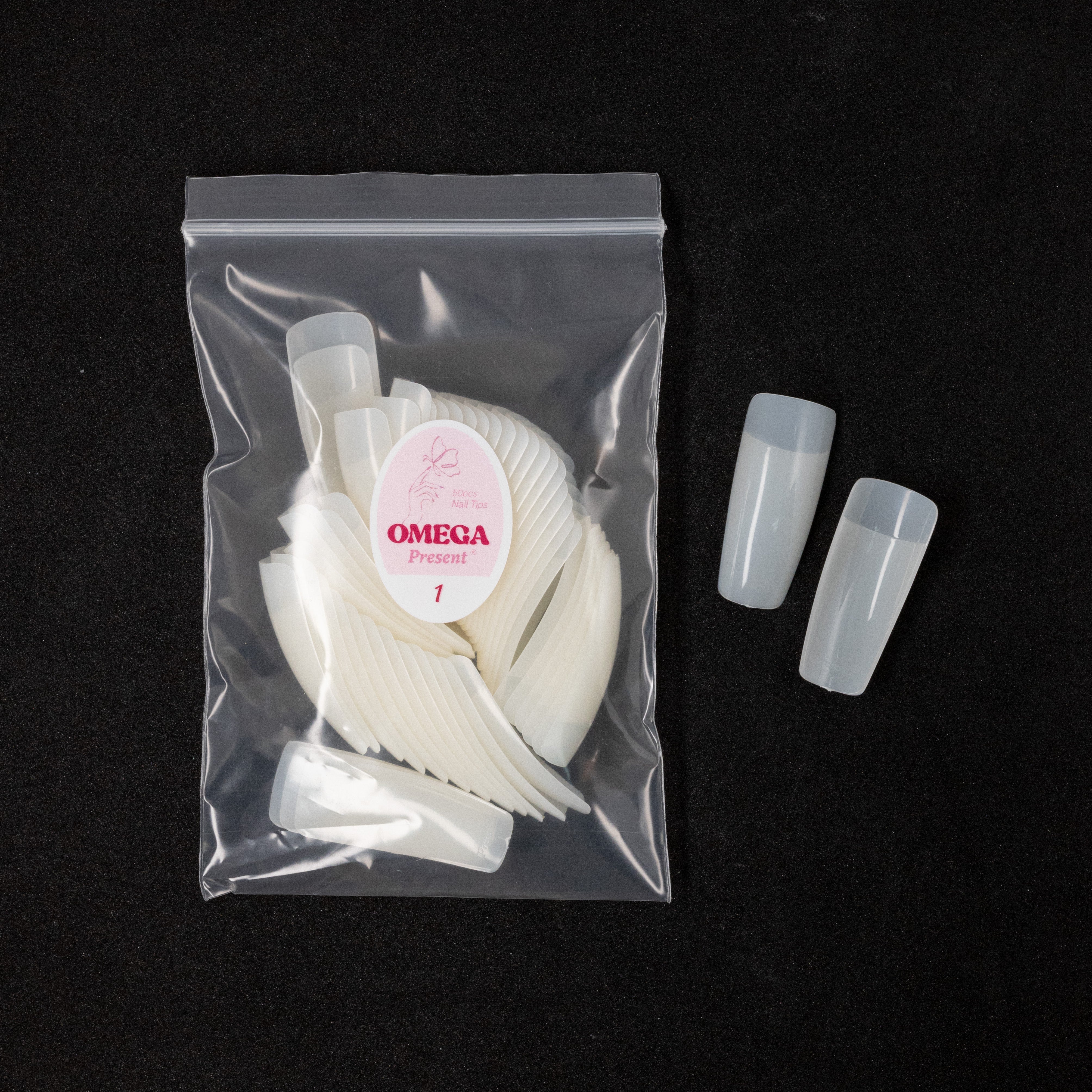 [Present] Omega Nail Tips (50 pieces/pack)