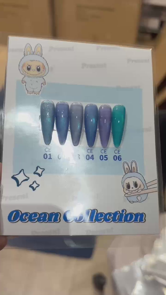 Present Cat Eye Gel Colour Ocean Collection(CE01-CE06)