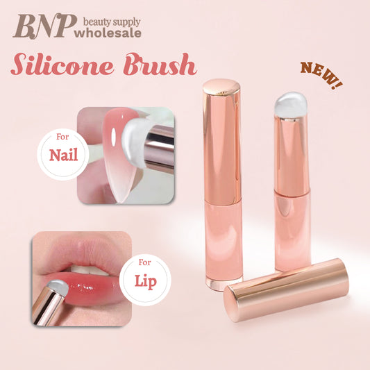 Ombre Effect Foil Transfer Silicone Nail Brush Lip Gloss Applicator