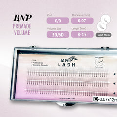[BNP] Premade volume lash （short stem）